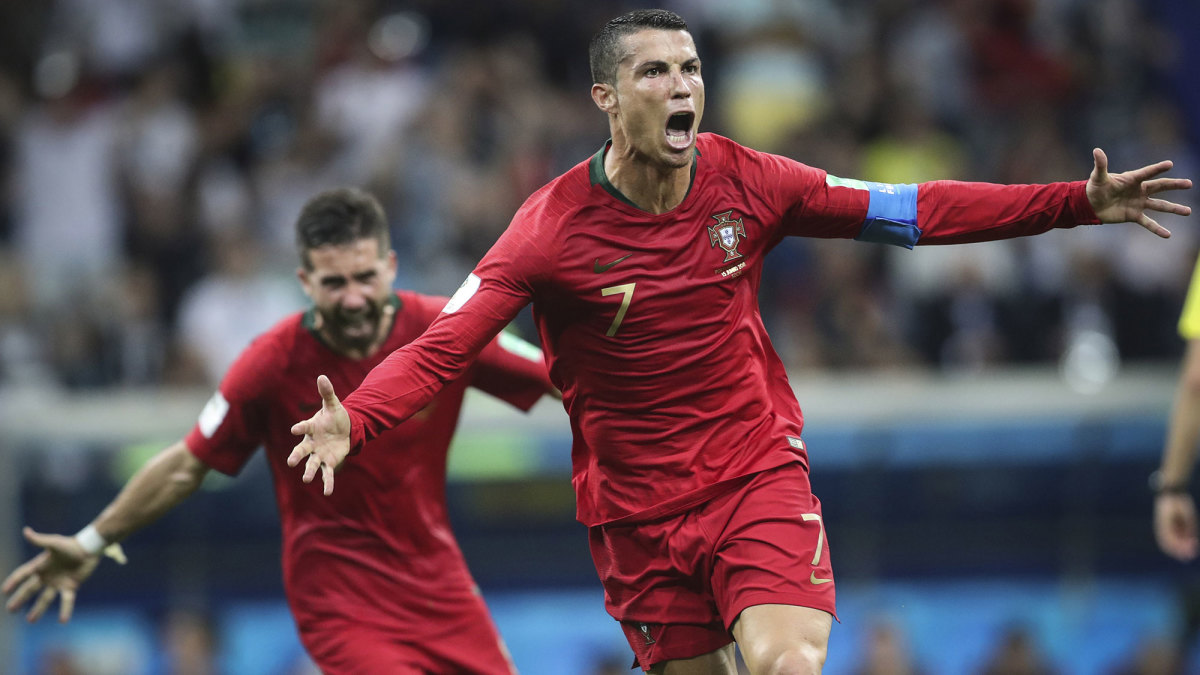 Cristiano Ronaldo nears the men's all-time international scoring record.